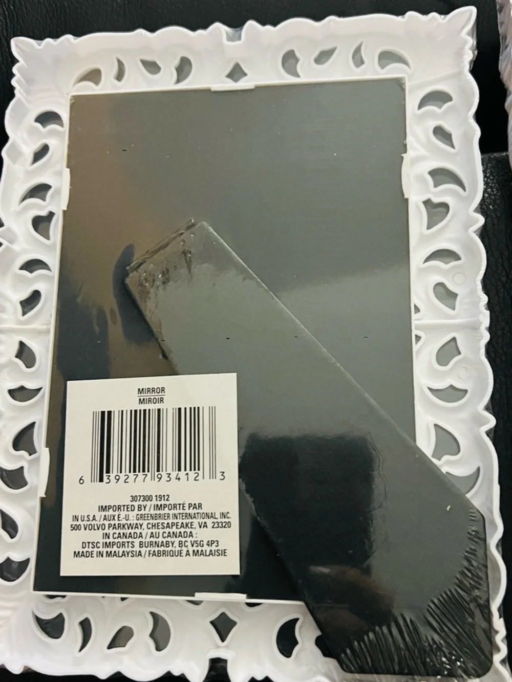 Ornate White Decorative Wall Mirror - Classic Baroque Frame set of 2